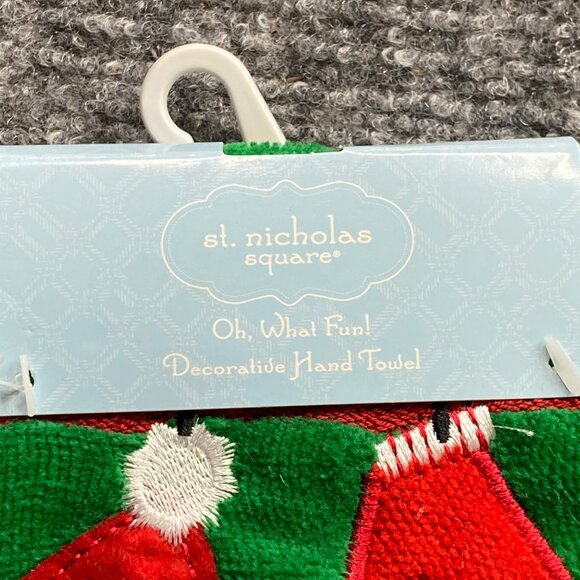 Christmas Set Of‎ 12 Assorted Holiday Hand Towels Festive Embroidery Appliqué - Picture 13 of 13